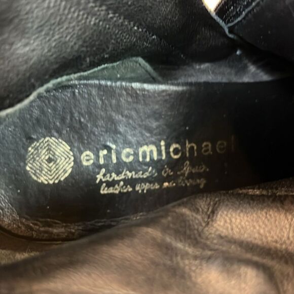 Eric Michael wedge soft leather buckle ankle boots size 40 / US 9.5-10 - Picture 8 of 9